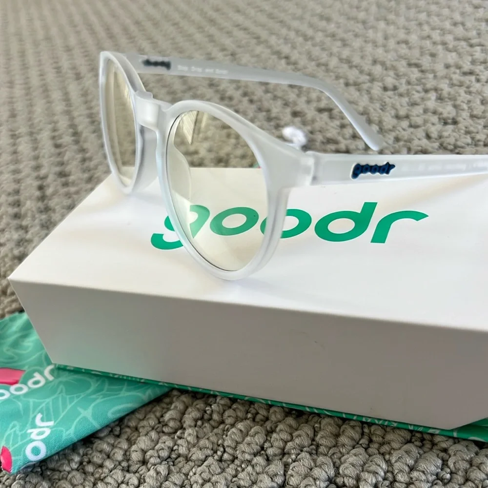 Goodr Clear Sunglasses with Blue Light Protection - Picture 2 of 6